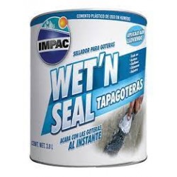SELLADOR ASFALTICO TAPAGOTERAS GALON APARIENCIA FIBROSA WET N SEAL 3.8LT