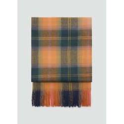 Bufanda cuadros terminaciones flecos