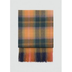 Bufanda cuadros terminaciones flecos