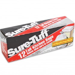 BOLSA P/BASURA 13GAL 12PZ SURE-TUFF