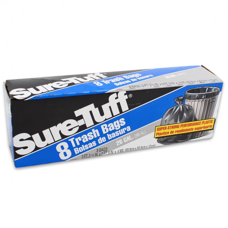 BOLSA P/BASURA 26GAL 8PZ SURE-TUFF