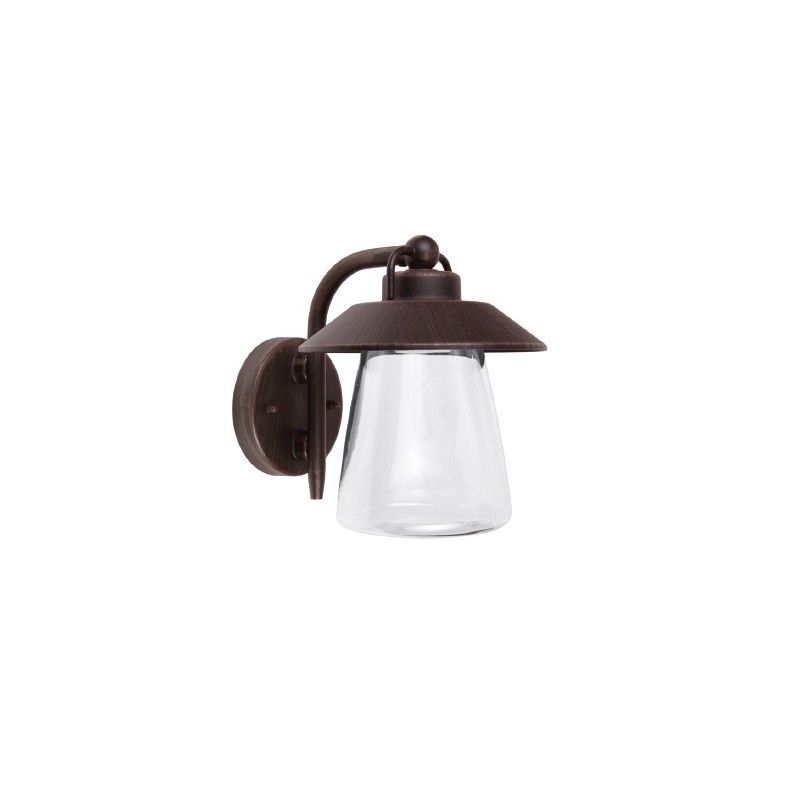 LAMPARA P/MURO T/FAROL E27 20W 100-240V BRONCE SPICA NO INCLUYE FOCO