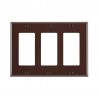 TAPA 4 X 6 DECORA 3 UNIDADES CAFE LEVITON