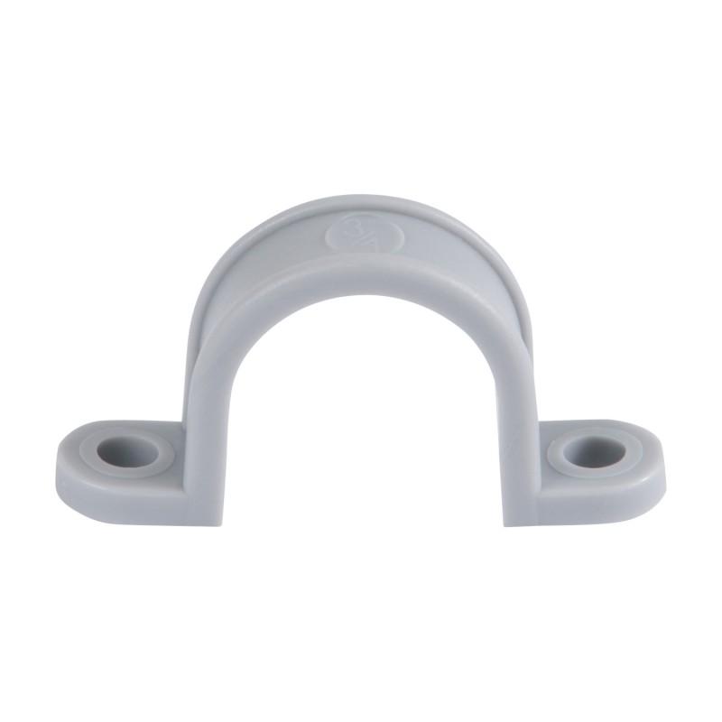 ABRAZADERA TIPO OMEGA 3/4 PVC CON 20