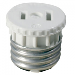 ADAPTADOR PARA ROSETA CON PLOGA BLANCO