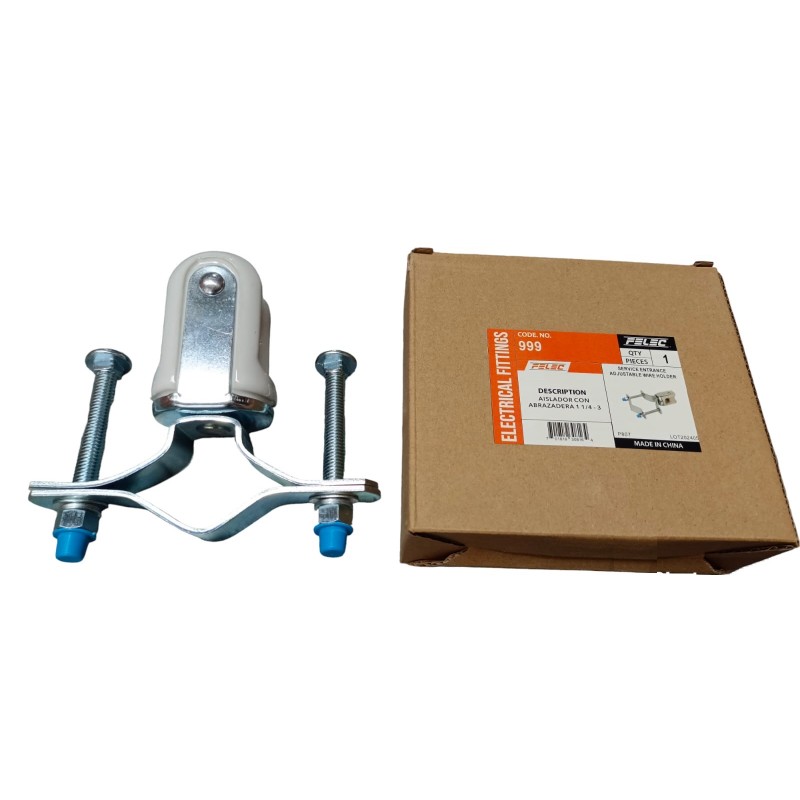 AISLADOR CON ABRAZADERA 1 1/4 - 3