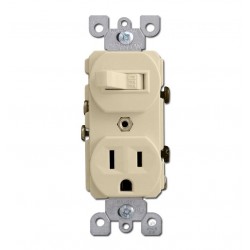 APAGADOR COMBINADO 15A 120V MARFIL LEVITON