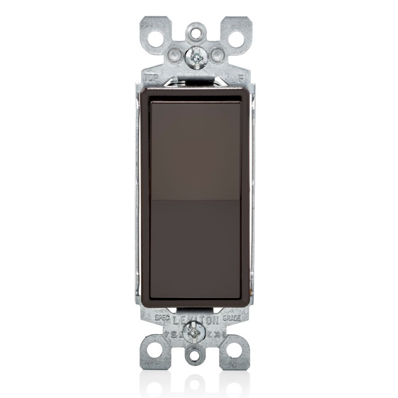 APAGADOR DECORA 3 VIAS 15A 120/277V CAFE