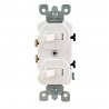 APAGADOR DOBLE 15A 120/277V BLANCO