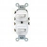 APAGADOR DOBLE 3 VIAS 15A 120/277V BLANCO