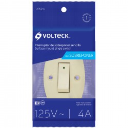 APAGADOR SENCILLO 4A 125V MARFIL VOLTECK