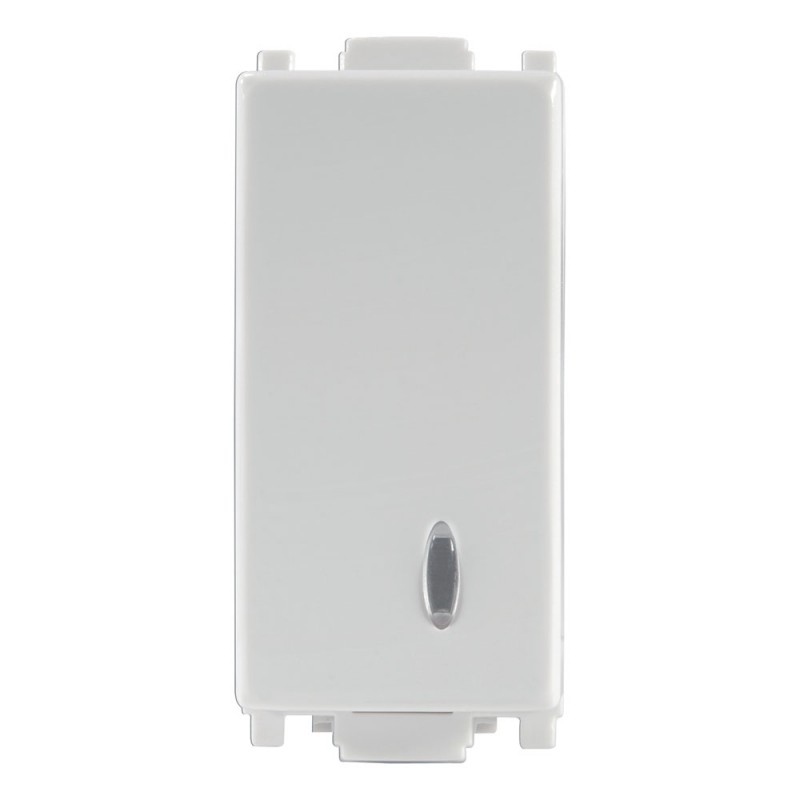 APAGADOR SENCILLO 10A 127V CON LUZ PILOTO GRIS