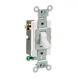 APAGADOR SENC 3 VIAS 15A 277V BLANCO