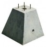 BASE DE CONCRETO PIRAMIDAL 40X 75X 70 ANCLA GALVANIZADA