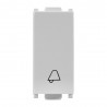 BOTON PULSADOR PARA TIMBRE CAMPANA 10A 127V GRIS