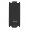 BOTON PULSADOR PARA TIMBRE CAMPANA 10A 127V NEGRO