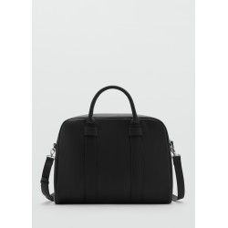 Maletín efecto piel abatanada