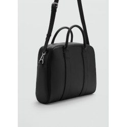 Maletín efecto piel abatanada