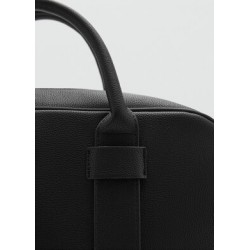 Maletín efecto piel abatanada