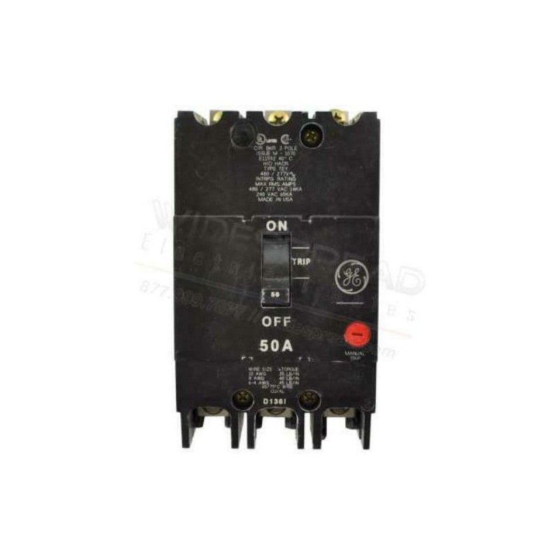 BREAKER TEY 3 X 50A 480V GE