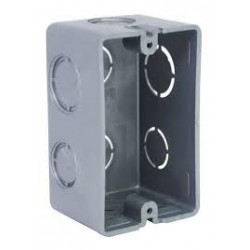 CAJA 2 X 4 KO 1/2 3MOD PVC