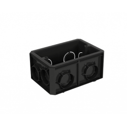 CAJA 2 X 4 KO 3/4 1/2 NEGRA POLIFLEX