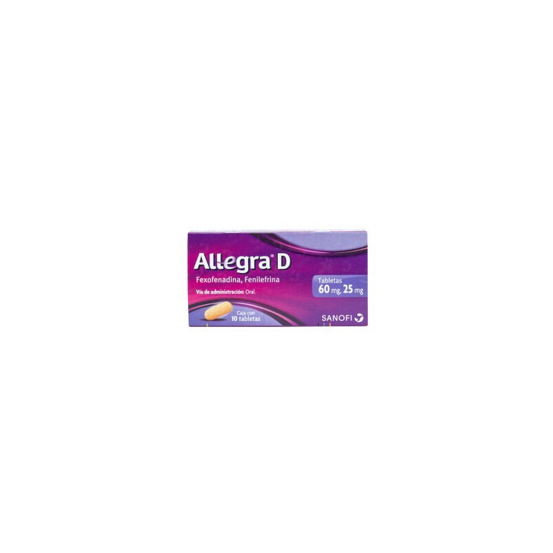 ALLEGRA D 60/25MG C/10 TAB