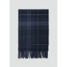 Bufanda cuadro escocés flecos