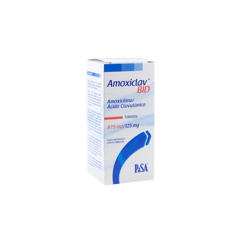 AMOXICLAV BID 875/125MG TAB C/14