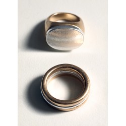 Pack 2 anillos combinados