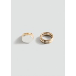 Pack 2 anillos combinados