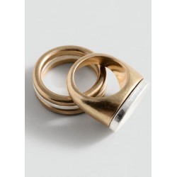 Pack 2 anillos combinados