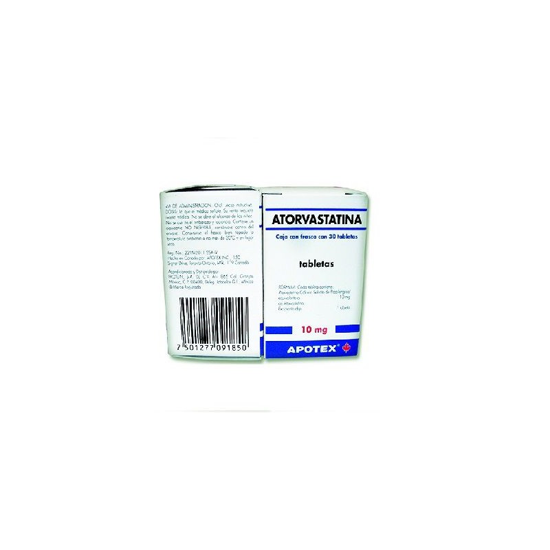 ATORVASTATINA 10MG TAB C/30 (2×1)
