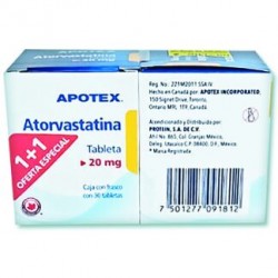ATORVASTATINA 20MG TAB C/30