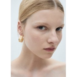 Pendientes aros textura