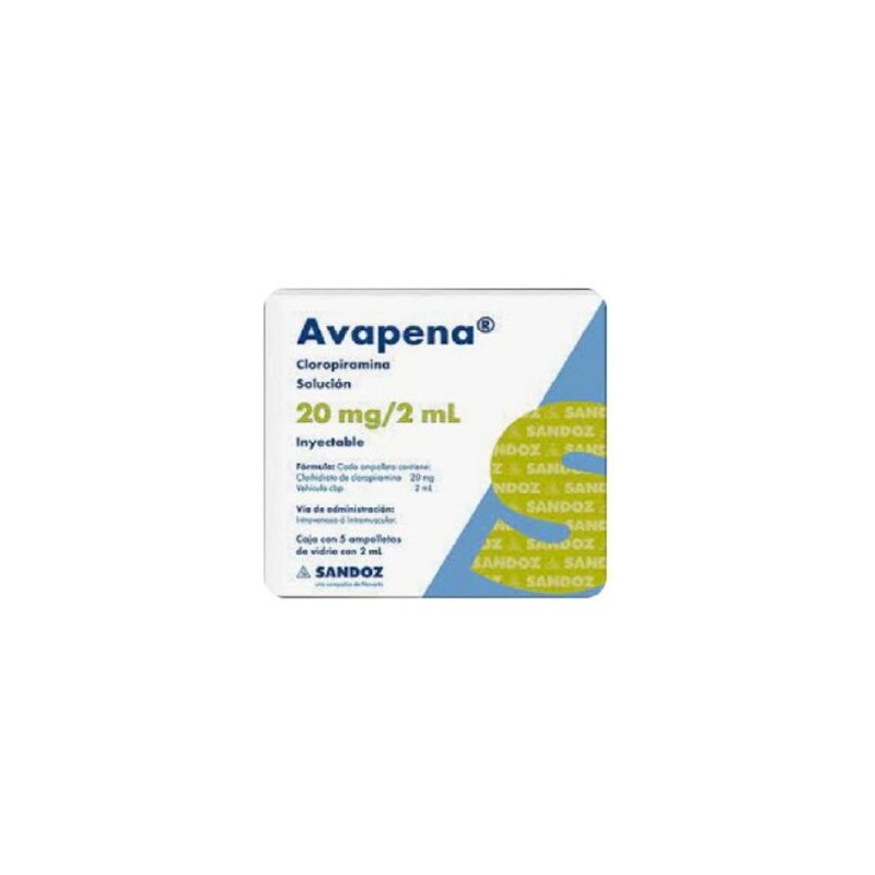 AVAPENA 20MG AMP 5X2 ML