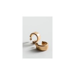 Pendientes aros textura