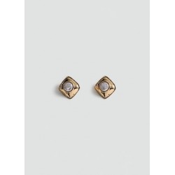 Pendientes cuadrados abalorio