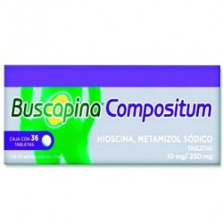 BUSCAPINA COMPOSITUM 10/250MG TAB C/36