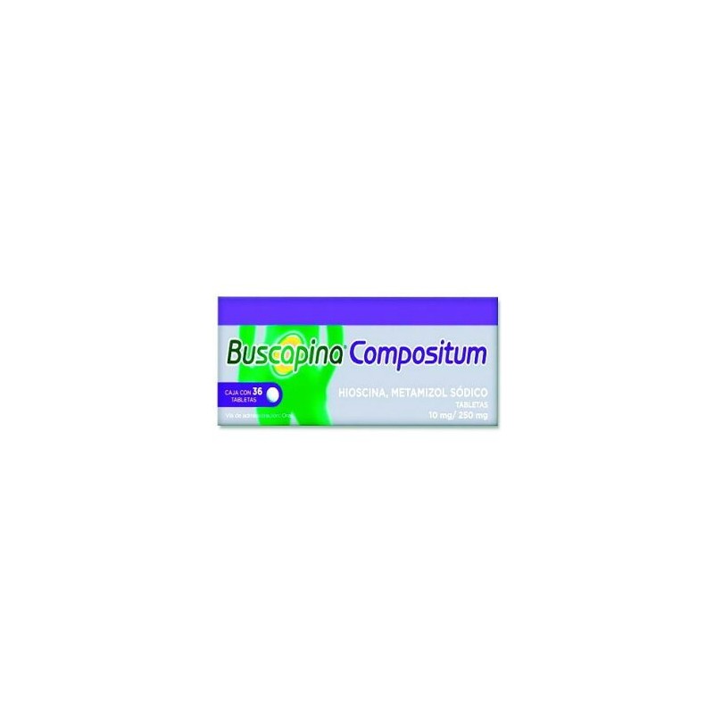 BUSCAPINA COMPOSITUM 10/250MG TAB C/36