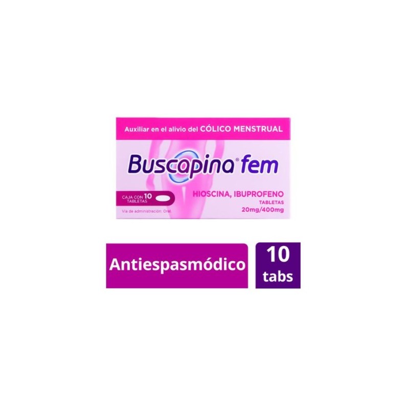 BUSCAPINA FEM 20/400MG TAB C/10