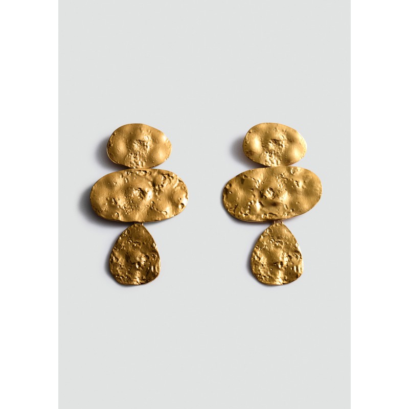 Pendientes largos textura