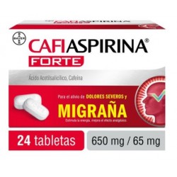 CAFIASPIRINA FORTE 650MG/65MG C/24