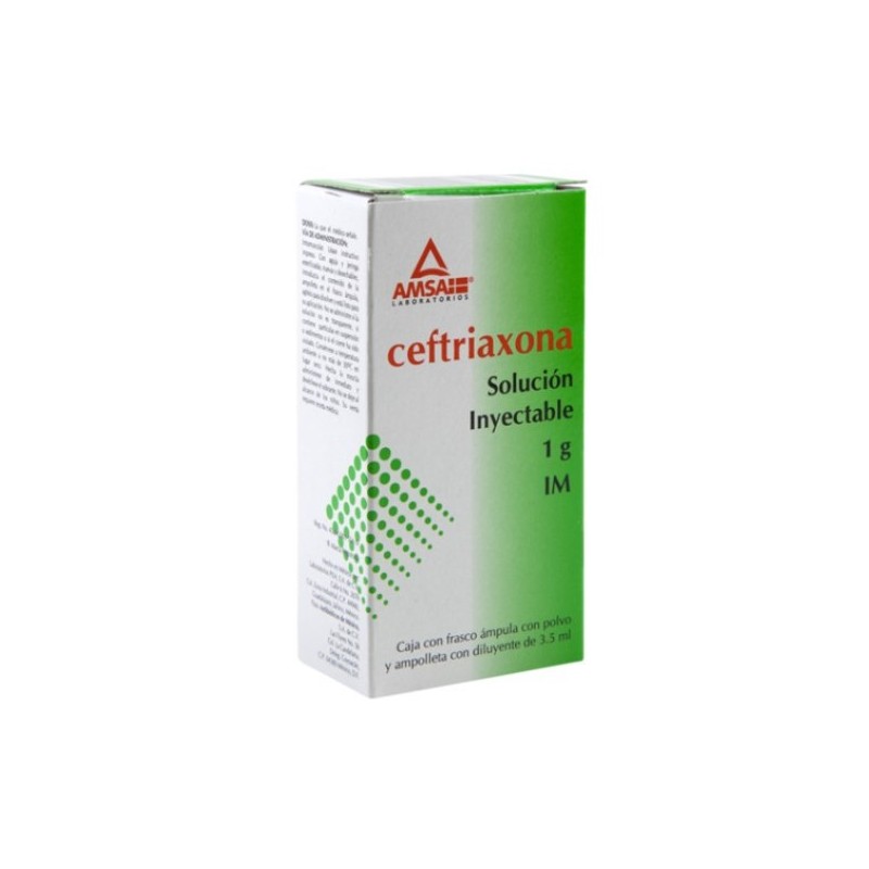 CEFTRIAXONA 1G IM 3.5 ML
