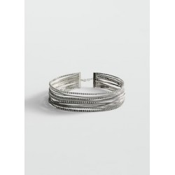 Collar choker cristales combinados