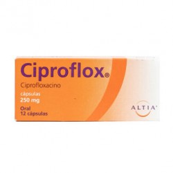 CIPROFLOX 250MG CAP C/12