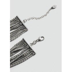 Collar choker cristales combinados