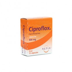 CIPROFLOX 500MG CAPSULAS C/12