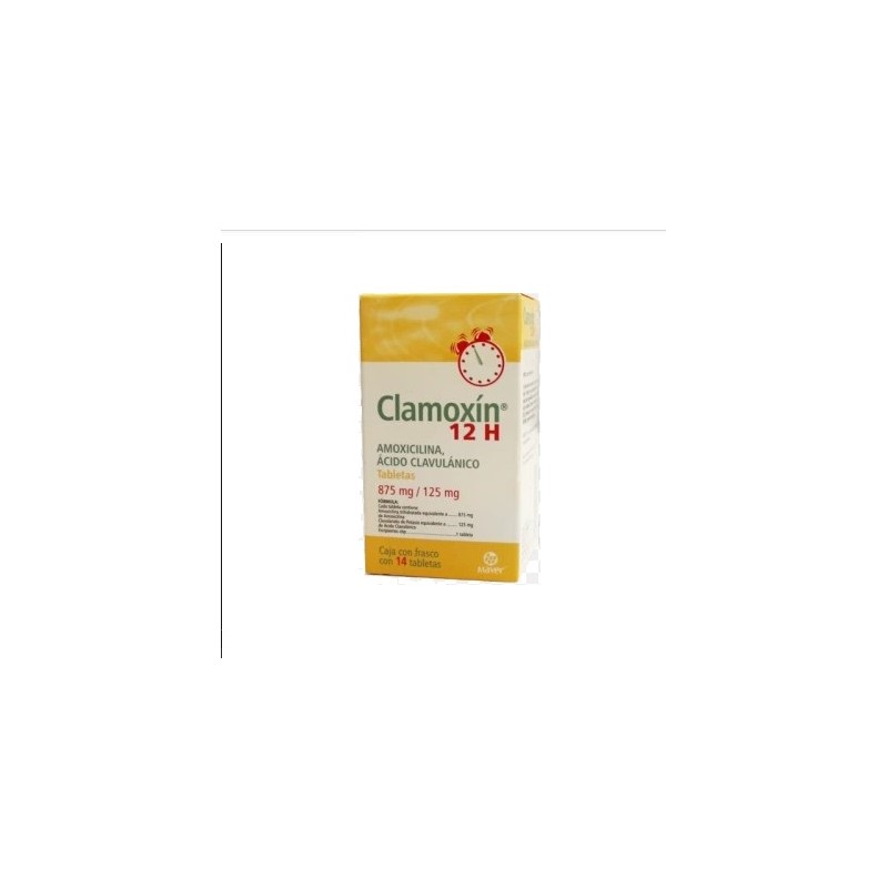 CLAMOXIN 12H 875/125MG TAB C/14