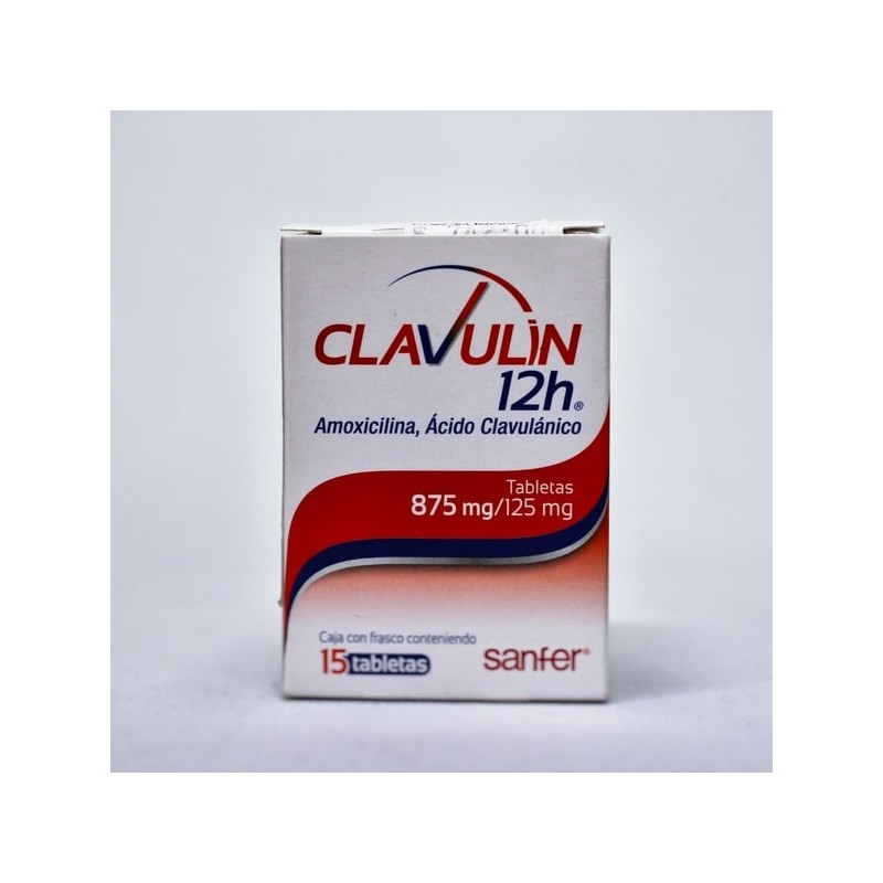 CLAVULIN 12H 875/125MG TAB C/15